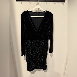 Black Velvet Cocktail Dress